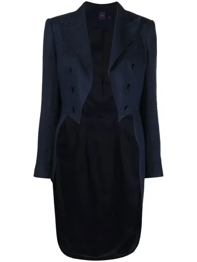 Ralph Lauren Tail-detail Blazer In Blue