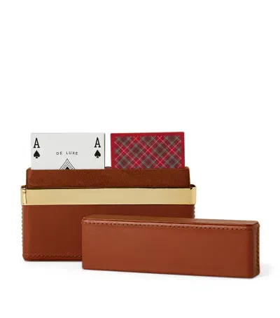 Ralph Lauren Westover Playing Cards In Brown