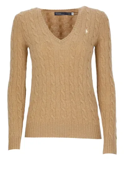 Ralph Lauren Wool Sweater In Beige