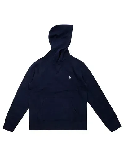 Ralph Laurent Girl Felpa Hoodie Base In Blue