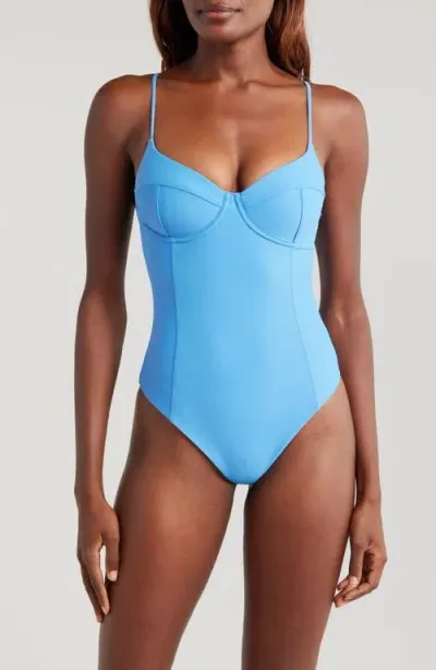 Ramy Brook Jayda Underwire One-piece Swimsuit In Serene Blue