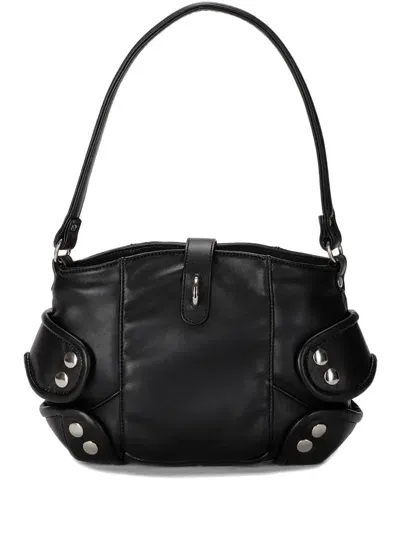 Random Identities Mask Shoulder Bag In Schwarz