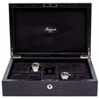 Rapport London Brompton Ten Watch Box In Black