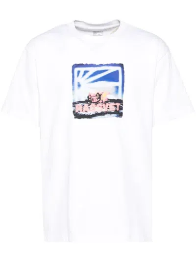 Rassvet Logo-print T-shirt In White