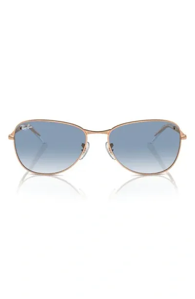 Ray Ban 56mm Gradient Pilot Sunglasses In Blue Gradient