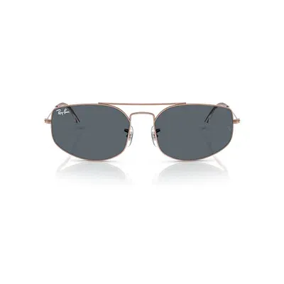 Ray Ban Explorer V Sunglasses Copper Frame Blue Lenses 57-17