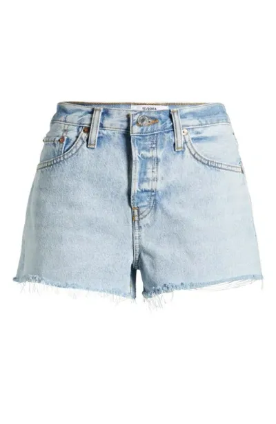 Re/done 90s Distressed Denim Shorts In Multi