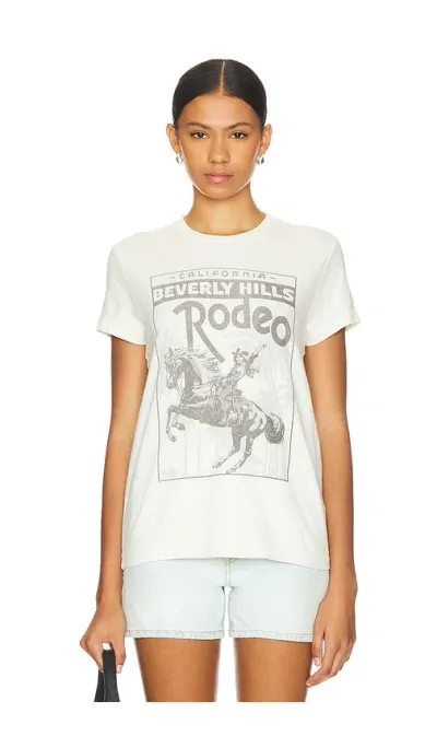 Re/done Rodeo Drive 70s Loose Tee In Vintage White