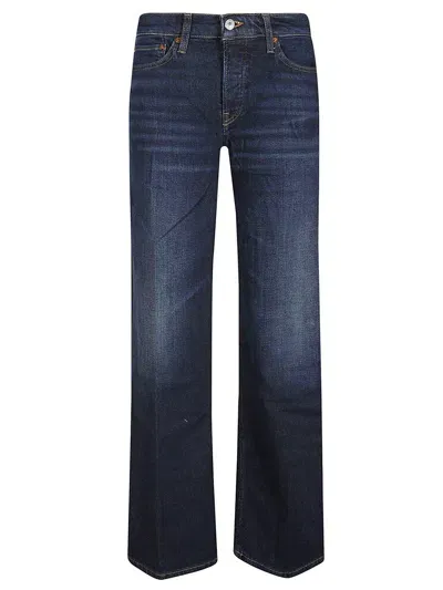 Re/done Straight Leg Jeans In Blue