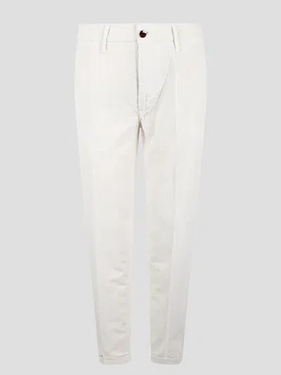 Re-hash Ribbed Mucha Chinos Pant In White