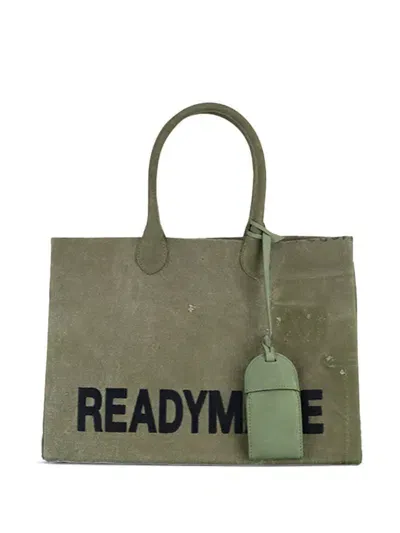 Readymade Logo-print Tote Bag In Green