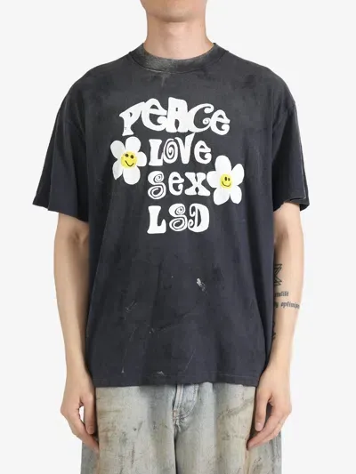 Readymade Peace Short Sleeve T-shirt In Black