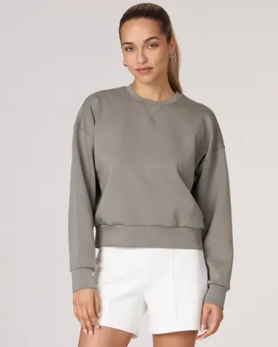 Rebody Active Essential Scuba Crewneck Sweatshirt In Desert Sage