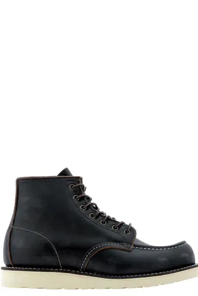 Red Wing Classic Moc Ankle Boots In Black