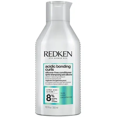 Redken Acidic Bonding Curls Conditioner For Damaged Curly & Coily Hair, Curl Defining, Bond Repair 300ml In White