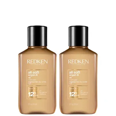 Redken All Soft Argan-6 Oil Duo 2 X 111ml In White