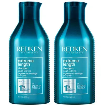 Redken Extreme Length Shampoo Duo (2 X 300ml) In White