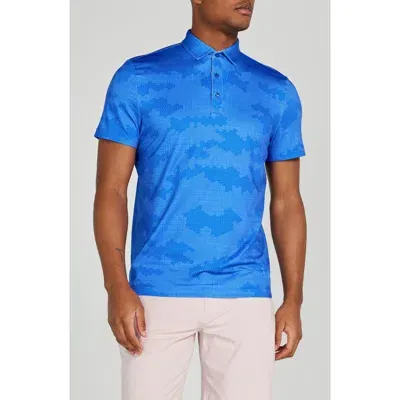 Redvanly Arundel Digital Cloud Print Performance Golf Polo In Liberty