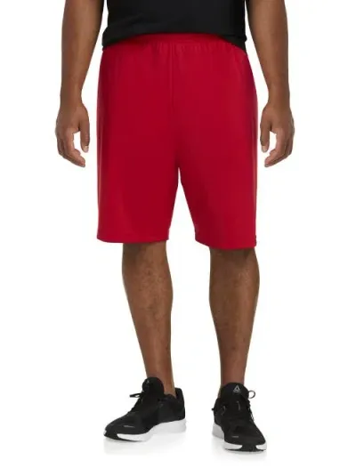 Reebok Performance Insert Tech Athletic Shorts In Ex Red Black