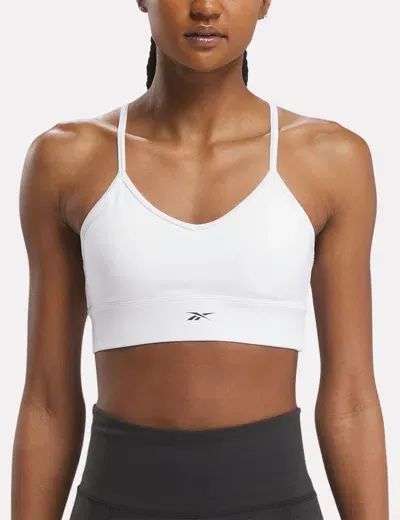 Reebok Workout Ready Sports Bra In White