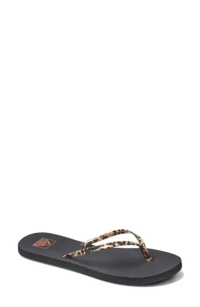 Reef Bliss Nights Flip Flop In Classic Leopard