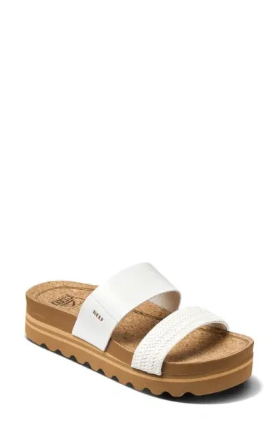 Reef Cushion Vista Hi Slide Sandal In White