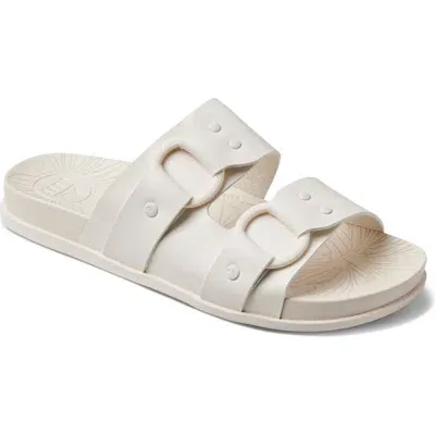 Reef Cushioned Vera Cruz Slide Sandal In Whisper White