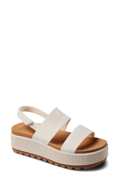 Reef Water Vista Platform Slingback Sandal In Cloud