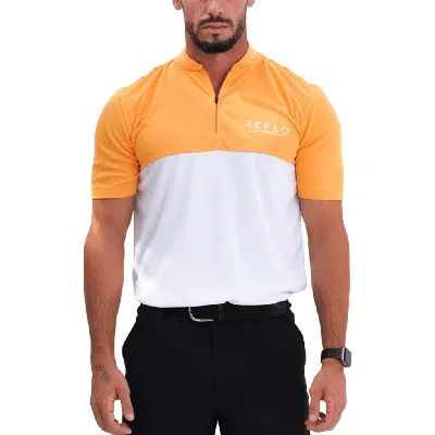 Reflo Tobol Modern Zip Performance Polo In White