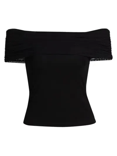 Reformation Rosaline Knit Top In Black