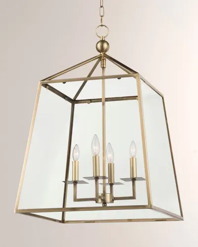 Regina Andrew Cachet Oil Rubbed Lantern In Natural Brass