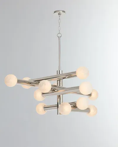 Regina Andrew Dion 42" 12-light Chandelier In Nickel