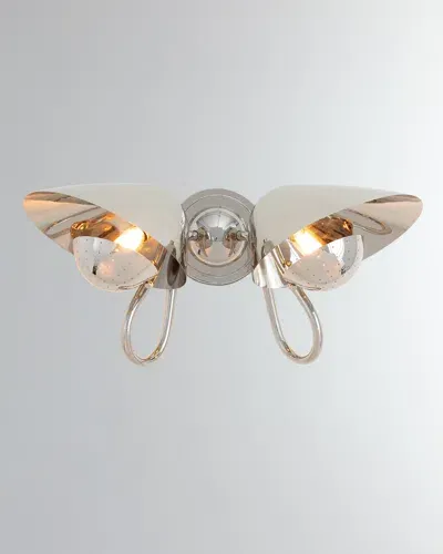 Regina Andrew Keaton 19" 2-light Double Sconce In Nickel