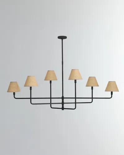 Regina Andrew Polly 6-light Blackened Brass Chandelier, 64"