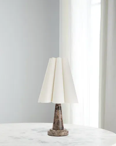 Regina Andrew Segal 22" Marble Mini Lamp In Brown