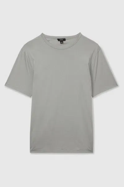 Reiss Grey Cotton Crew Neck T-shirt