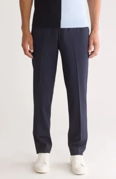 Reiss Hope Stretch Wool Blend Pants In Navy