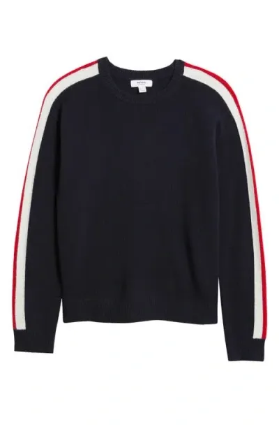 Reiss Kids' Briar Wool Crewneck Sweater In Navy/red