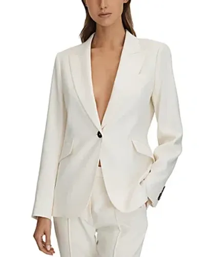 Reiss Petite Millie Tailored Blazer In White