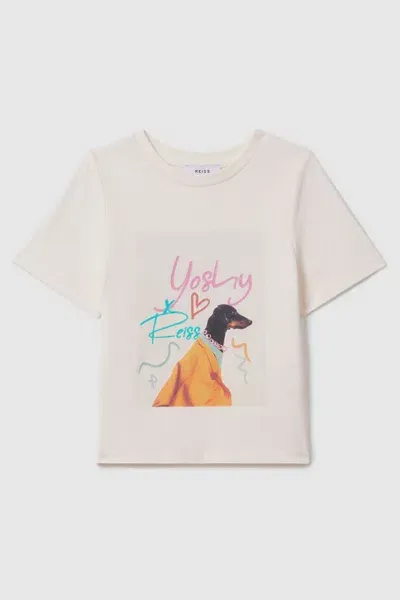 Reiss Multi Teen Cotton Print T-shirt