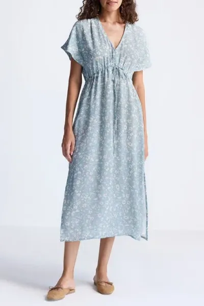 Reistor Gathered Maxi Dress In Grey