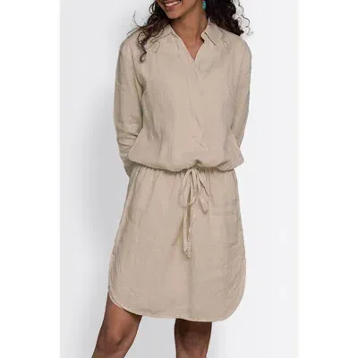 Reistor Meet Me By The Cliff Dress In Sand Beige