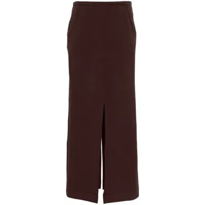 Remain Birger Christensen Skirts In Chocolate Plum