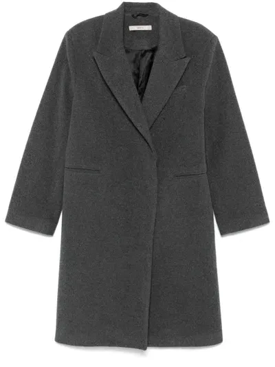 Remain Double-breasted Coat In Grey