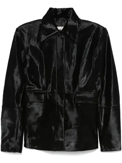 Remain Fur Jacket In 1000 Black Comb