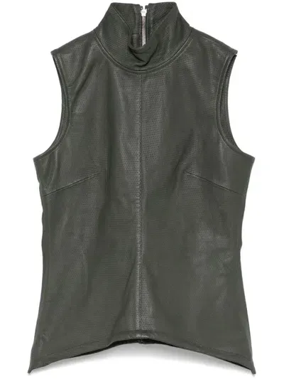 Remain Leather Top In Green