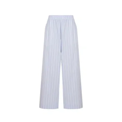 Remain Striped Wide-leg Trousers In Blue