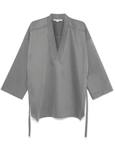 Remain Twill-weave Blouse In Grey