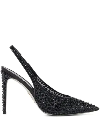 René Caovilla 105mm Gilda Pumps In Black