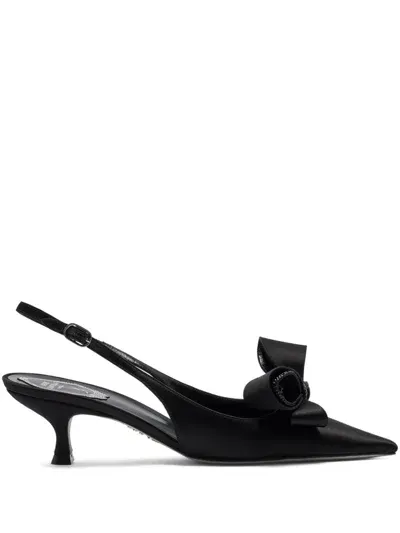 René Caovilla 50mm Arabella Pumps In Black